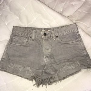 Free people denim grey shorts